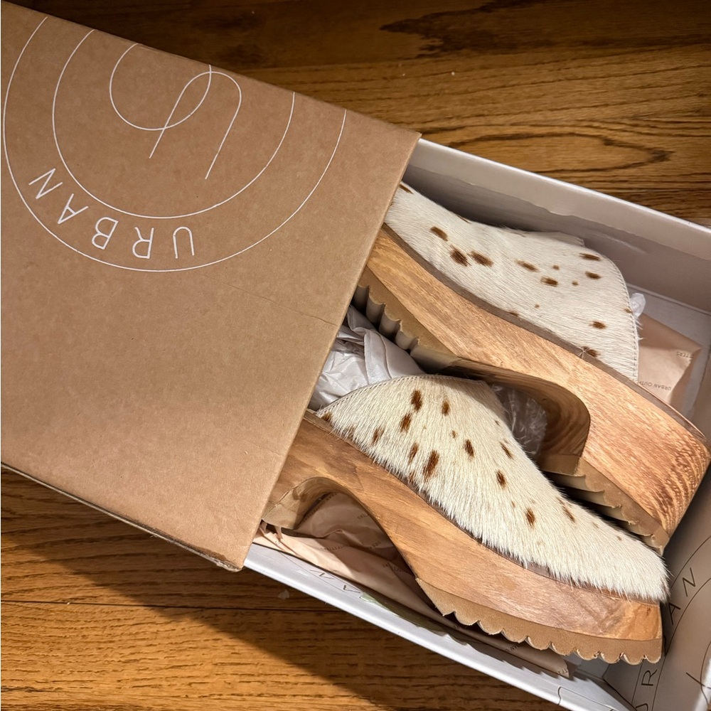 Urban Outfitters pony clogs worn once